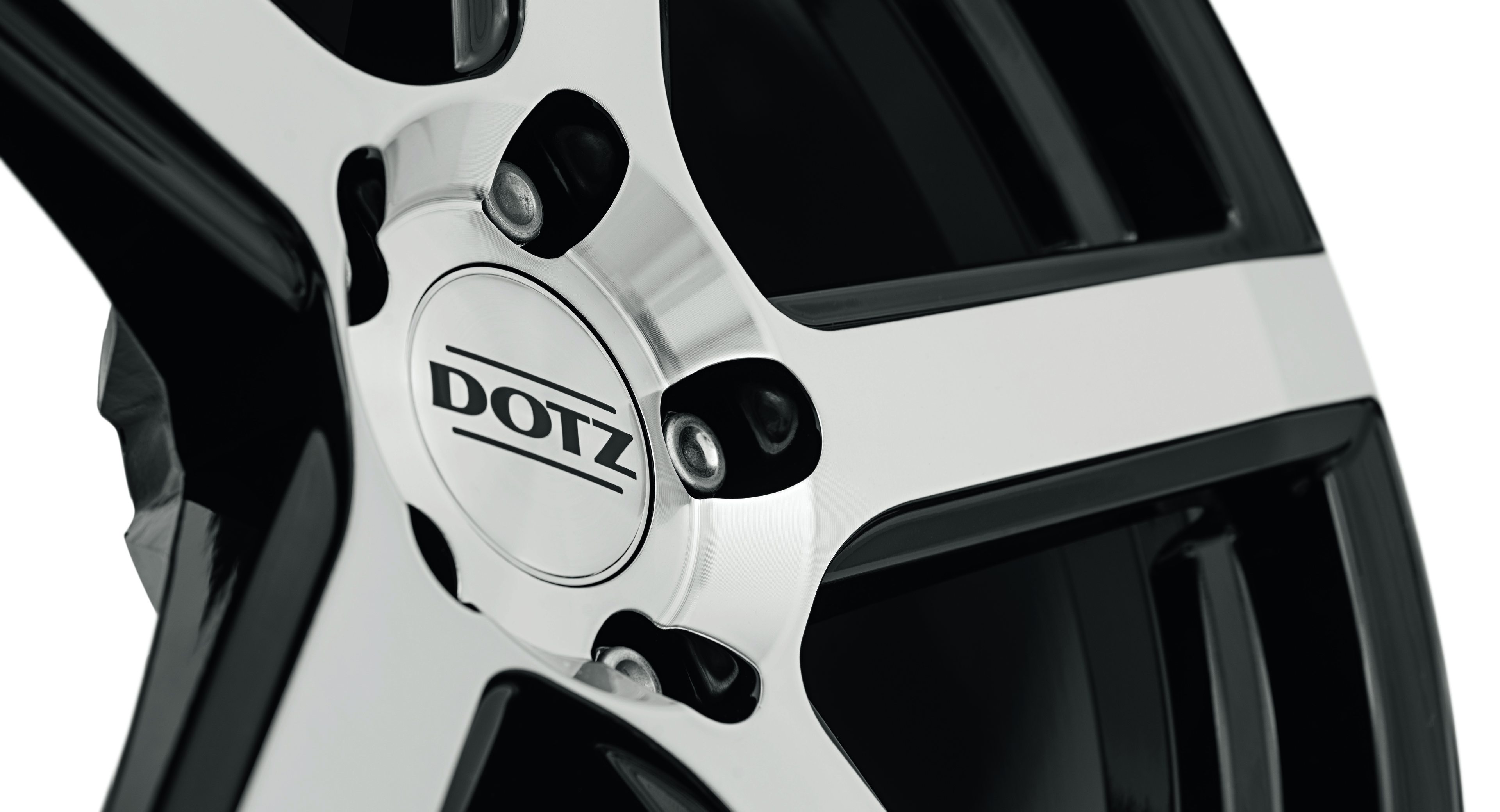 DOTZ CP5 dark Alufelge 5-Speiche Detail frontal 