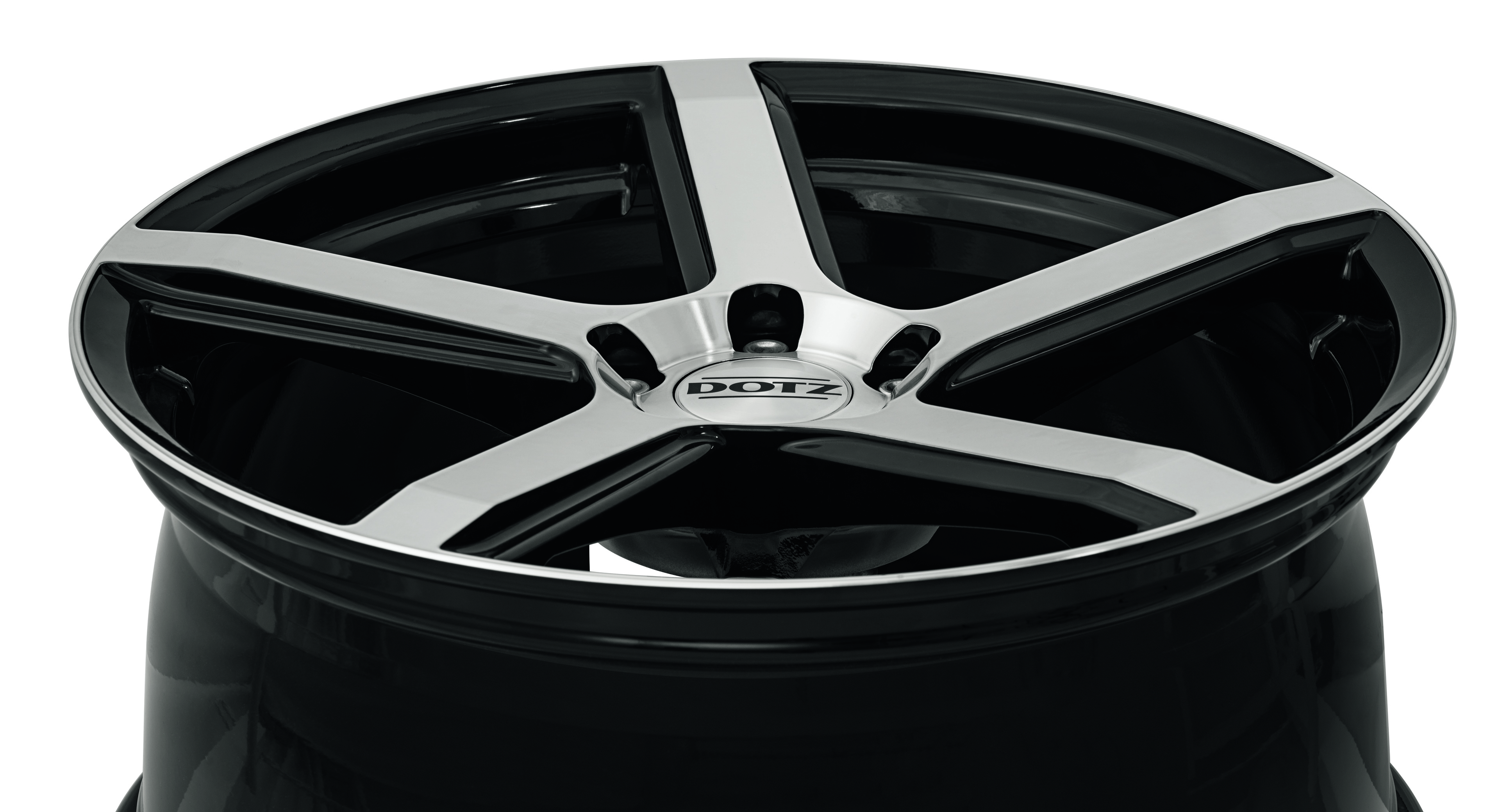 DOTZ CP5 dark Alufelge 5-Speiche von oben ganz