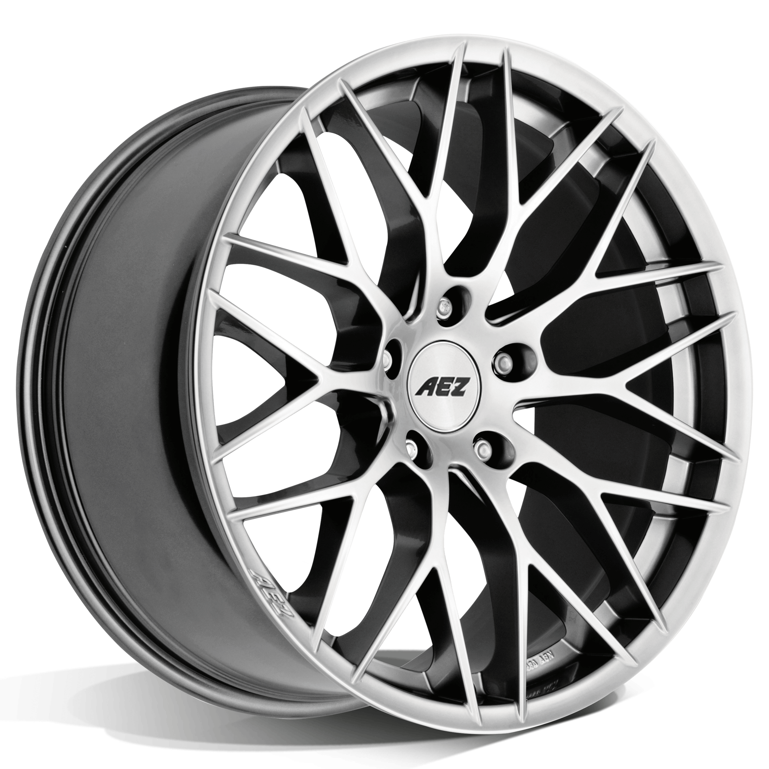 AEZ Antigua high gloss Hochglanz Alufelge extrem seitlich