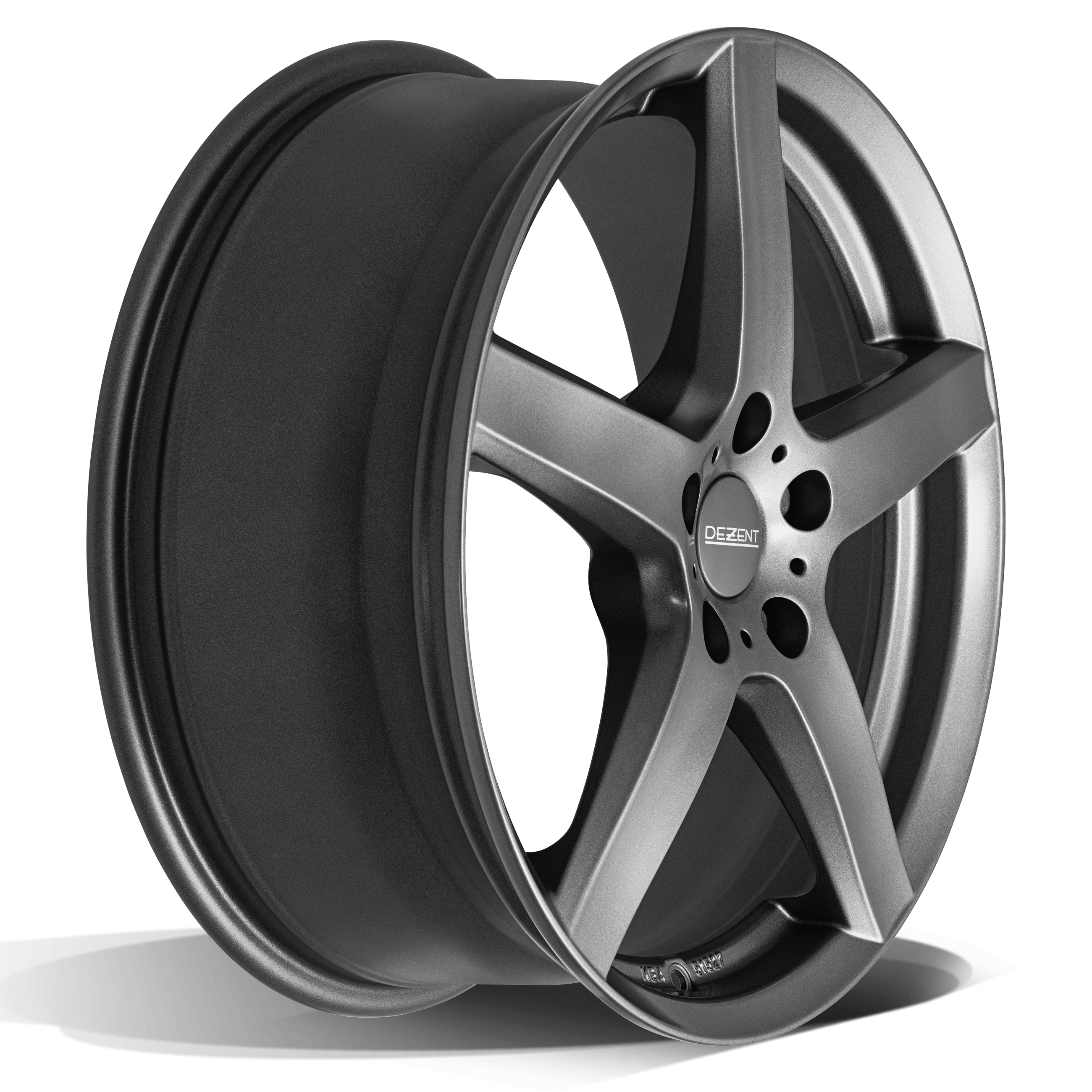 DEZENT TY graphite Alufelge extreme schräg fünf 5 Speichen 