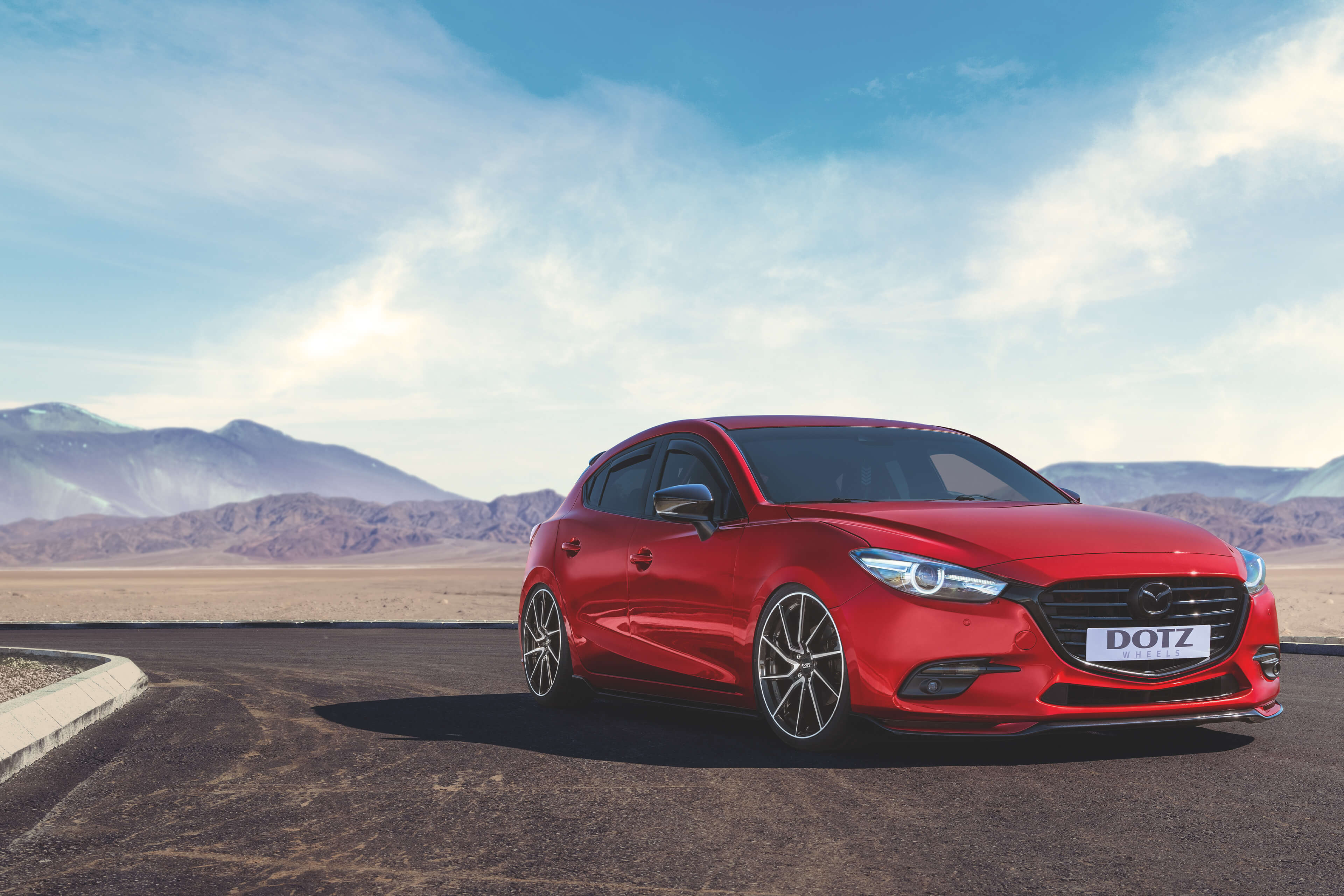 DOTZ Spa dark auf Mazda 3